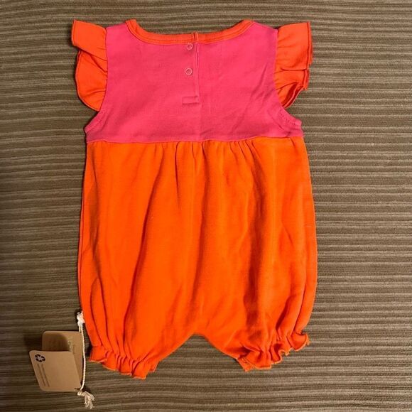 BabySoy one piece 0-3 months pink and orange - Picture 5 of 5